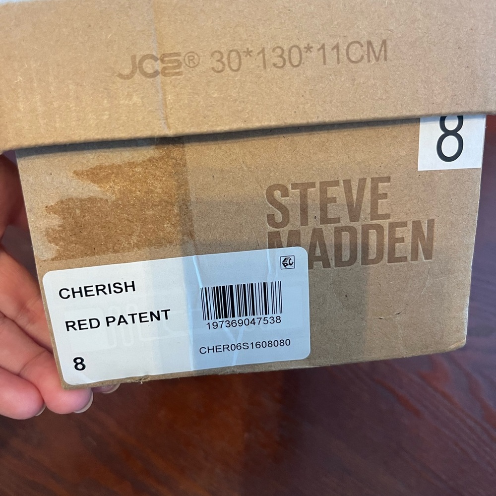 Steve Madden Womens Cherish Red Bow Slip On Block Heel Pumps Shoes New in Box - Picture 7 of 7